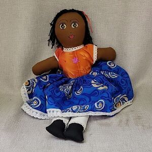 COLOURFUL EXOTIC CARIBBEAN RAG DOLL BY RIMA ST MAARTEN